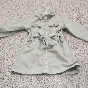 Zara Kids Casual Dress in Light Green